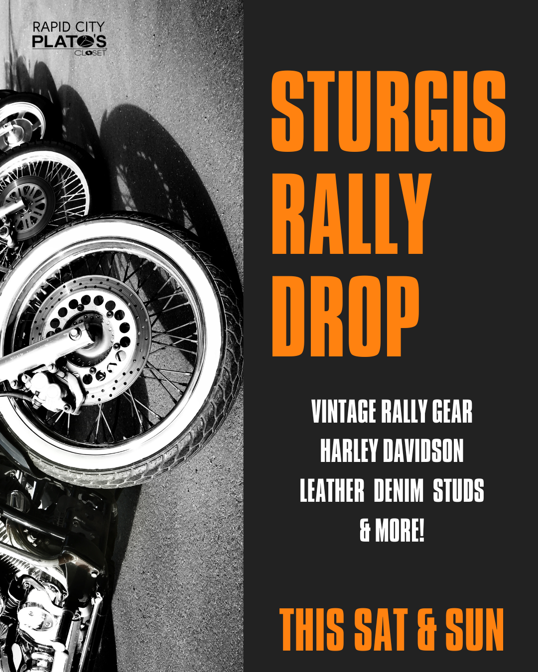 Sturgis Rally Drop this Saturday and Sunday